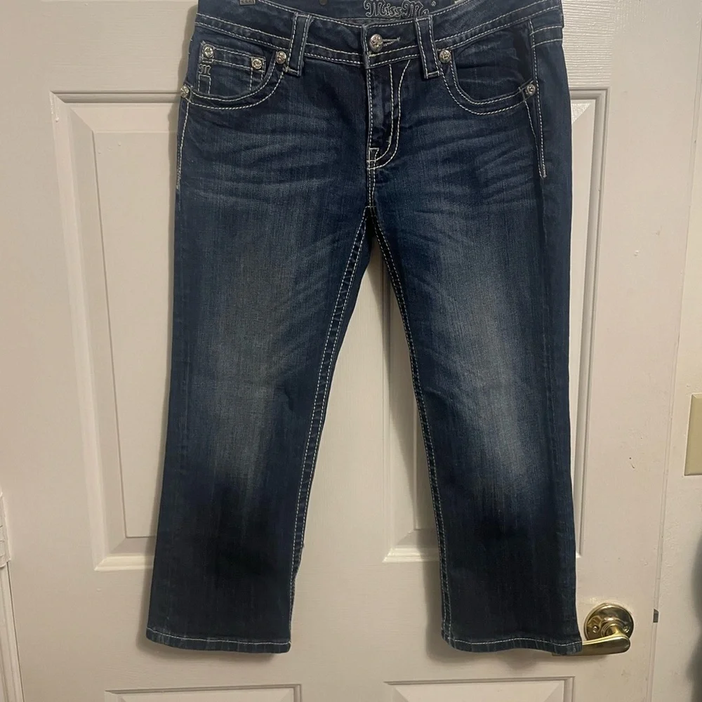 Miss me cuffed capri jeans size 29 - Picture 7 of 9